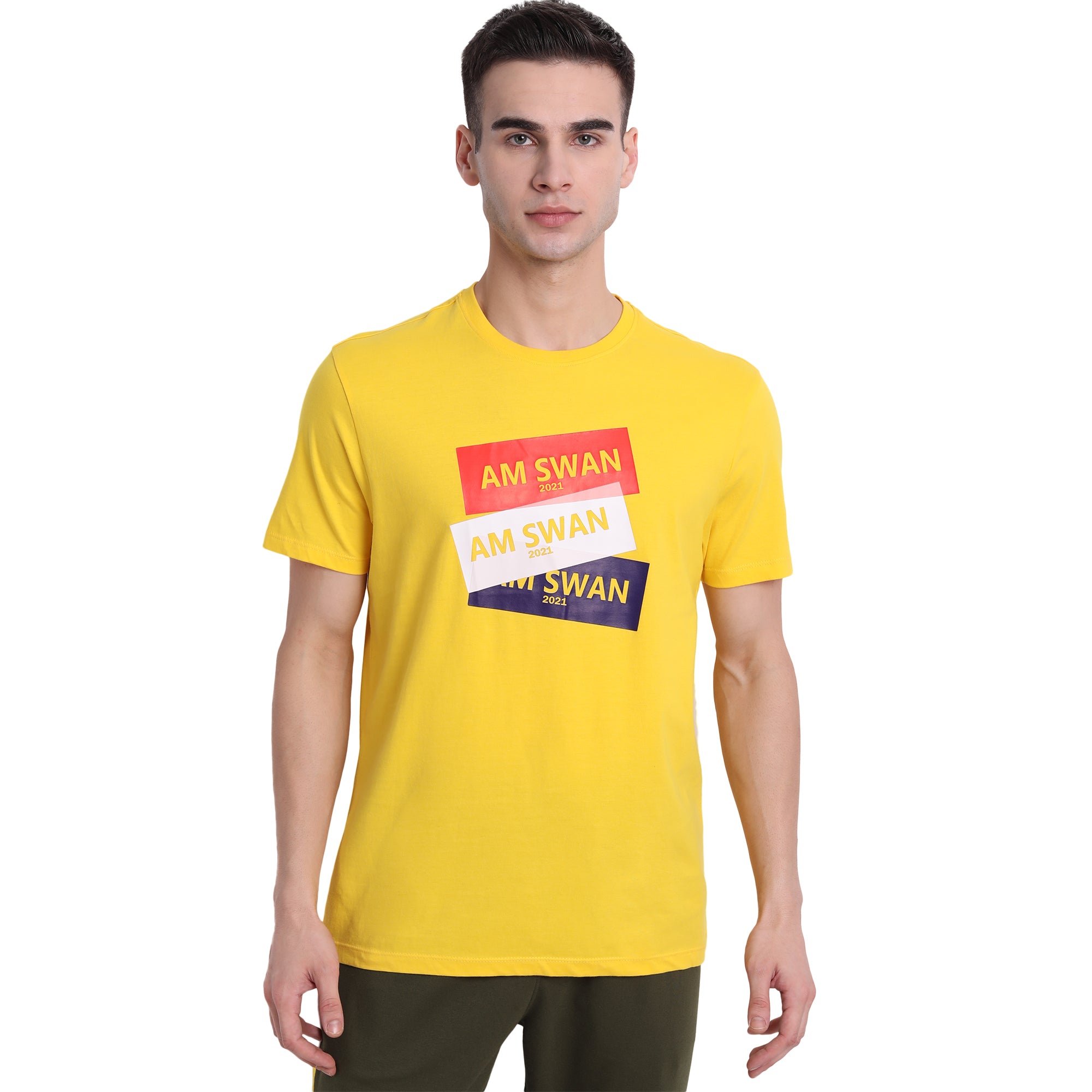 MENS PREMIUM COTTON PRINTED HALF SLEEVE CREW NECK T-SHIRTS