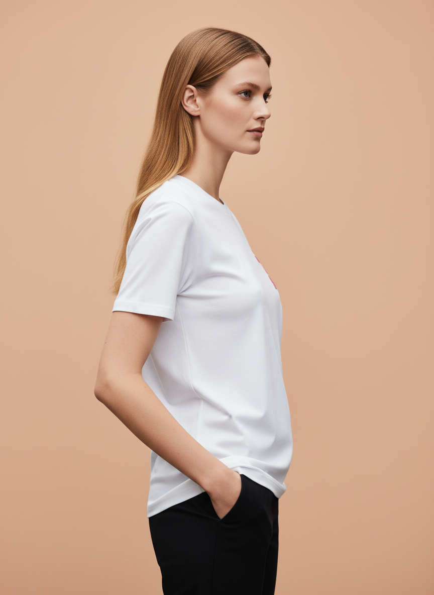 White We More All The Stars Graphic Oversized T-Shirt for Women