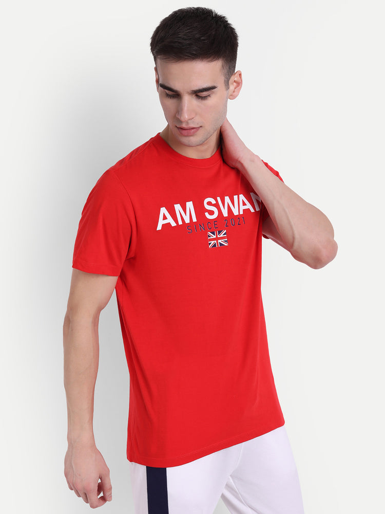 Mens Premium Cotton Printed Half Sleeve Crew Neck T-Shirts