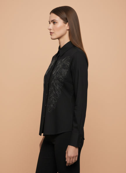 Elegant Embroidered Formal Shirt for Women