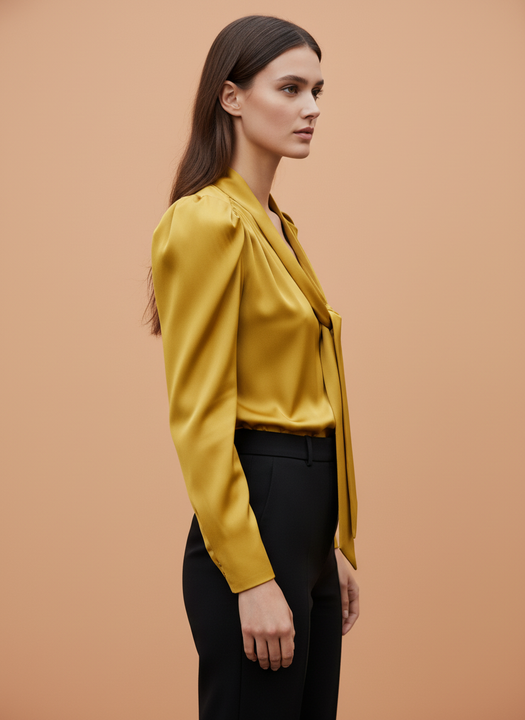 Women's Elegant Long Sleeve Formal Top