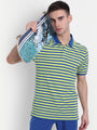 Premium Cotton Striped Half Sleeve Polo