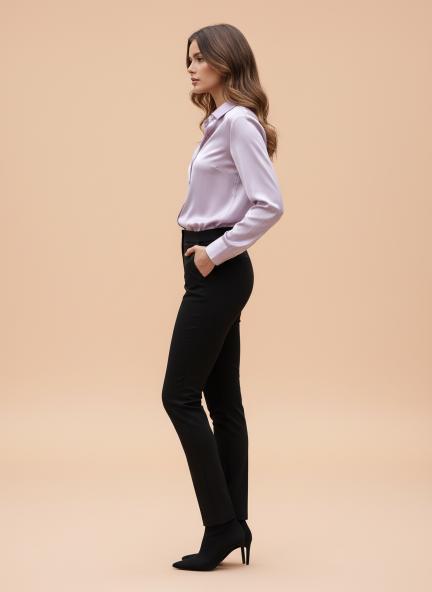 Blush Pink Regular Fit Summer Satin Shirt