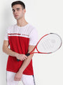 Mens Premium Cotton Colourblock Printed Half Sleeve Crew Neck T-Shirts