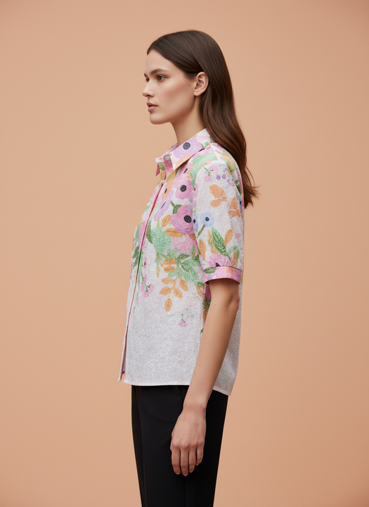 Light Pink Pinstripe Shirt for Women