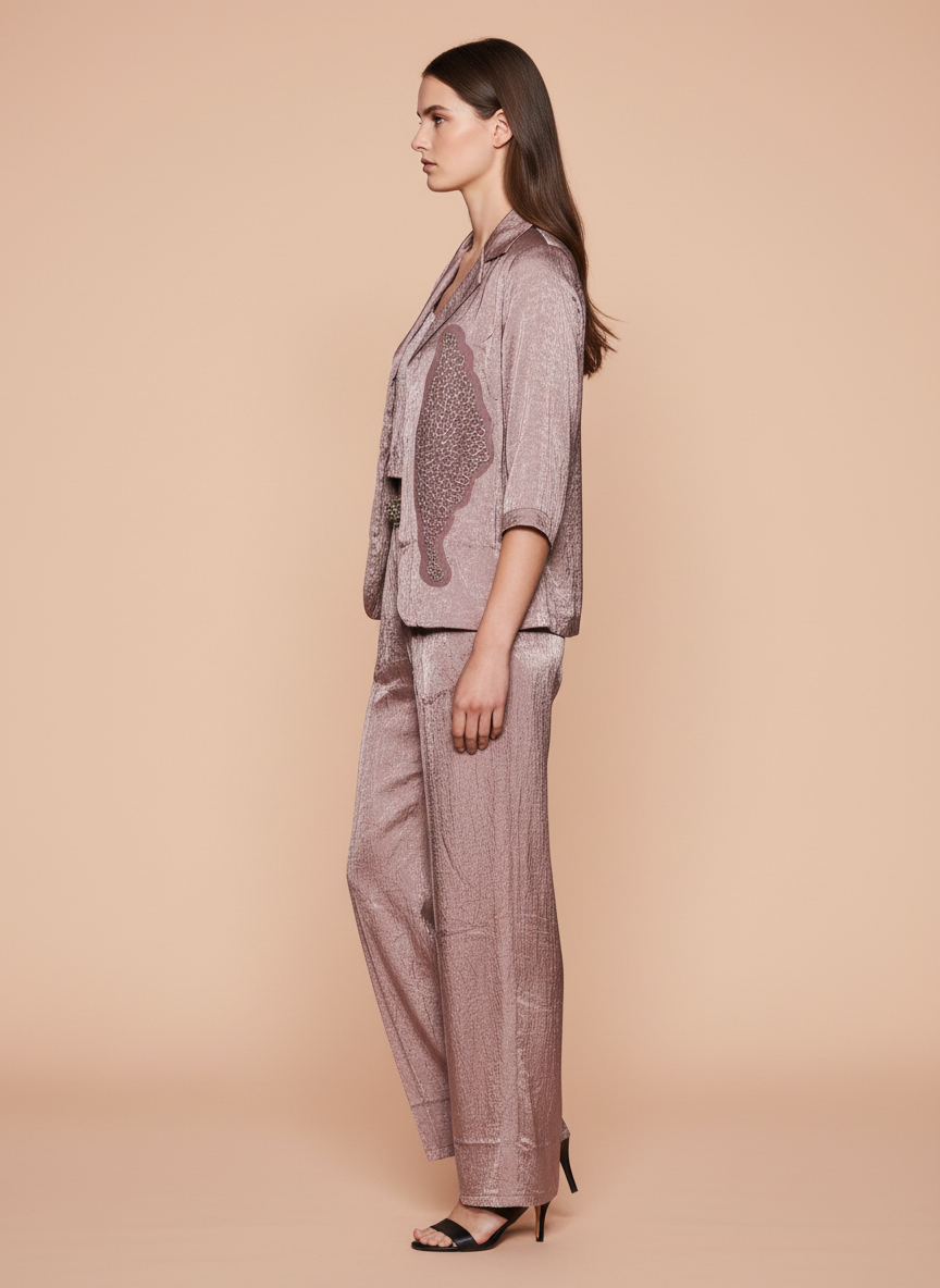 Elegant Dusty Pink Co-Ord Set for Women