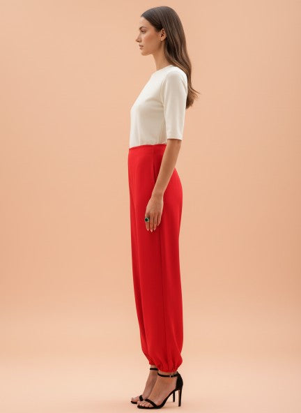 European Satin Loose Fit Trouser