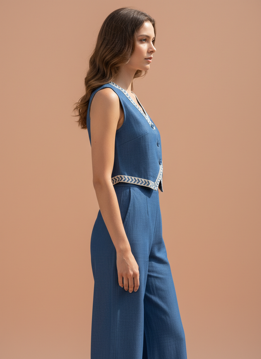 Elegant Blue Co-Ord Set for Women
