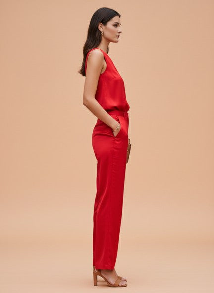 European Satin Loose Fit Trouser