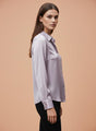 Lilac Regular Fit Summer Satin Shirt
