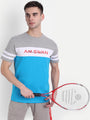 MENS COTTON RICH LYCRA GRAPHIC HALF SLEEVE CREW NECK T-SHIRTS