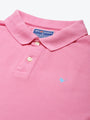 Premium Pink Cotton Half Sleeve Polo