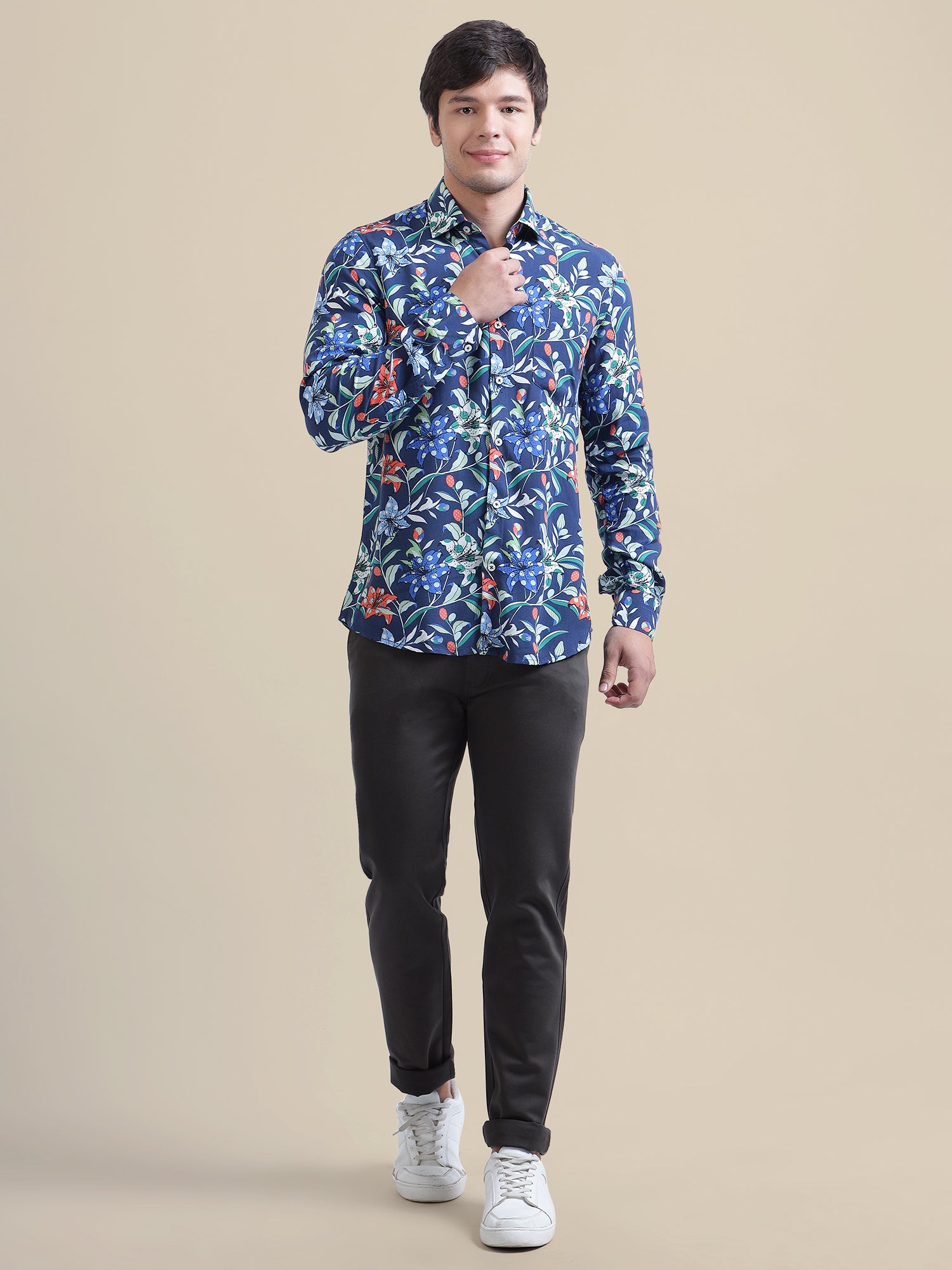 Amswan Men'S Premium Rayon Shirt With Print