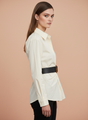 Ivory Grace Belted Women’s Shirt