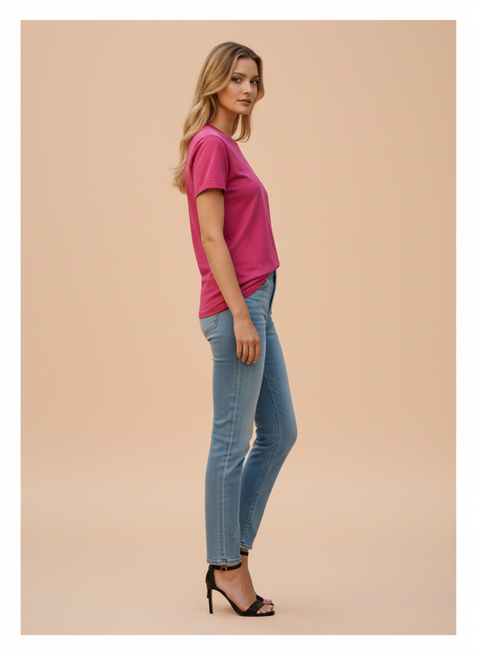 Hot Pink "We Are All Stars" Graphic Oversized T-Shirt