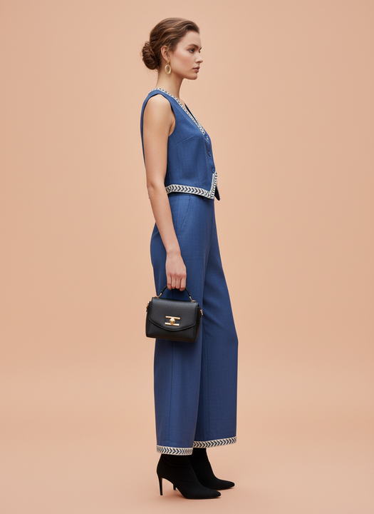 Elegant Blue Co-Ord Set for Women – Chic & Contemporary