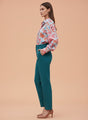 Banana Crepe Teal C Pant