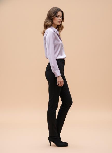 Blush Pink Regular Fit Summer Satin Shirt