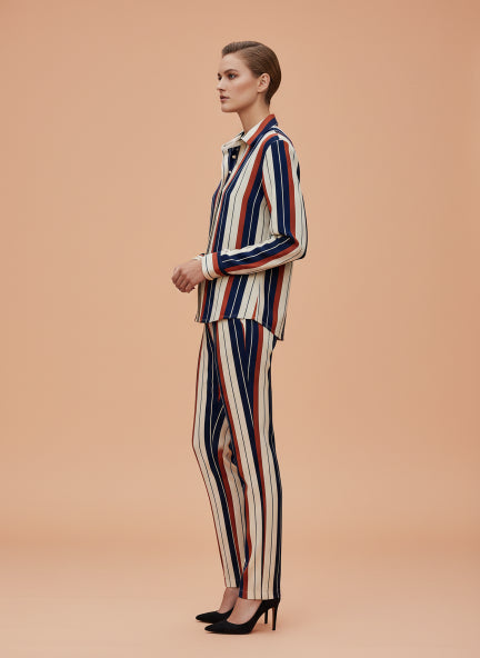 Premium Rayon Striped Coord Set