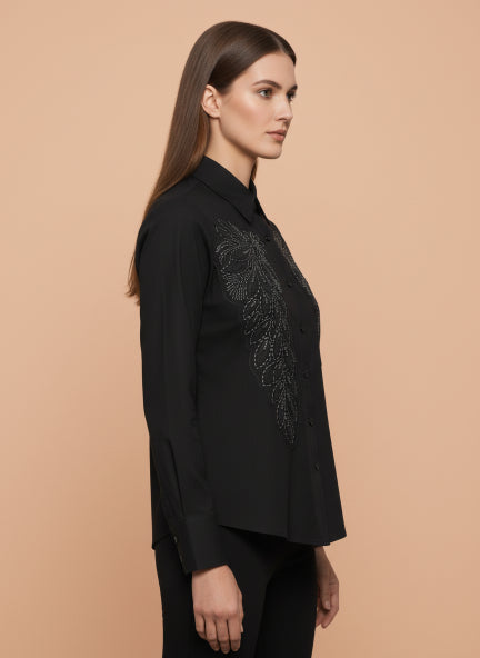 Elegant Embroidered Formal Shirt for Women