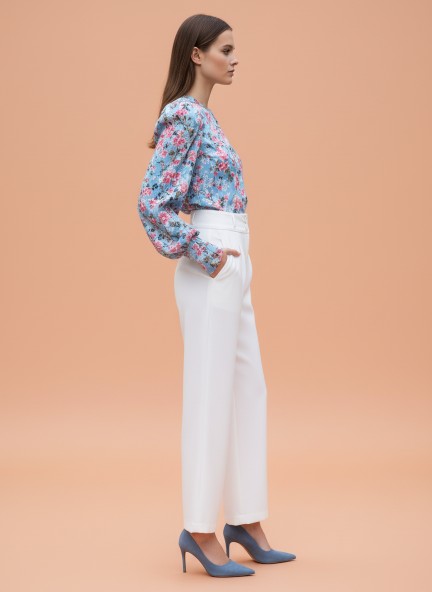 Banana Crepe Off White K Pant