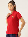 WOMENS PREMIUM COTTON PRINTED HALF SLEEVE POLO T-SHIRTS