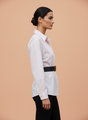 Ivory Grace Belted Women’s Shirt