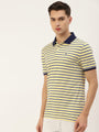 Men's Premium Striped Half Sleeve Polo