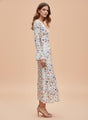 Premium Micro Digital Print  Maxi Dress With Slash Pocket