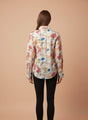 Cambric Digital Print Puff Sleeve Shirt