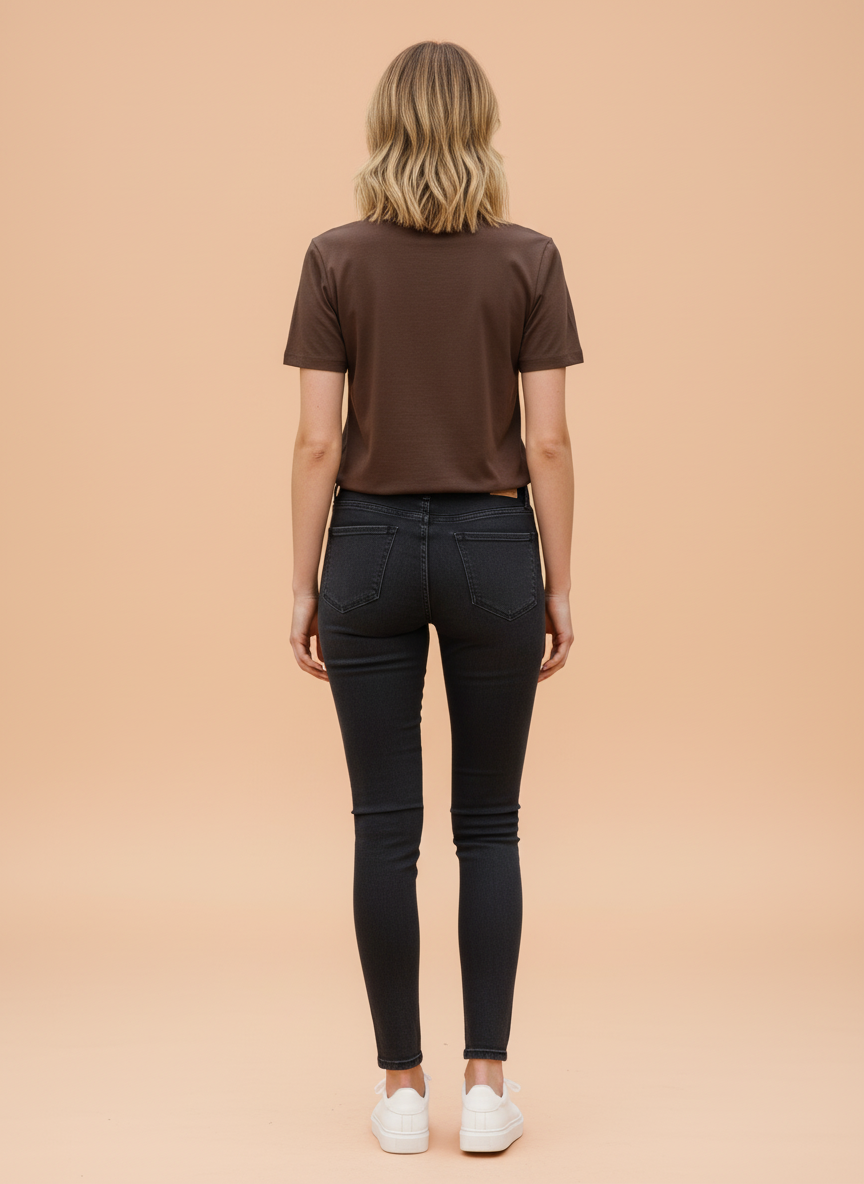 Chocolate Brown Tropical Minnie Mouse Oversized T-Shirt