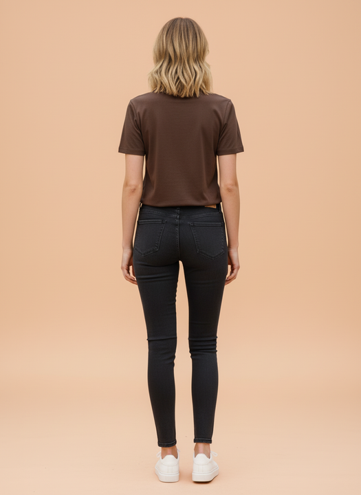 Chocolate Brown Tropical Minnie Mouse Oversized T-Shirt