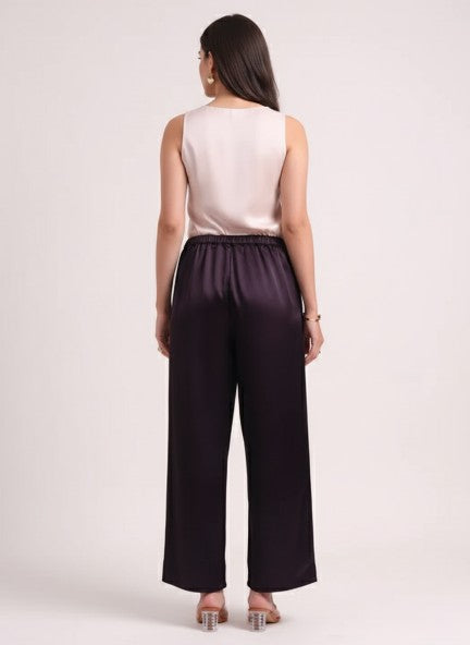 European Satin Loose Fit Trouser
