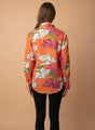 Cambric Digital Print Puff Sleeve Shirt