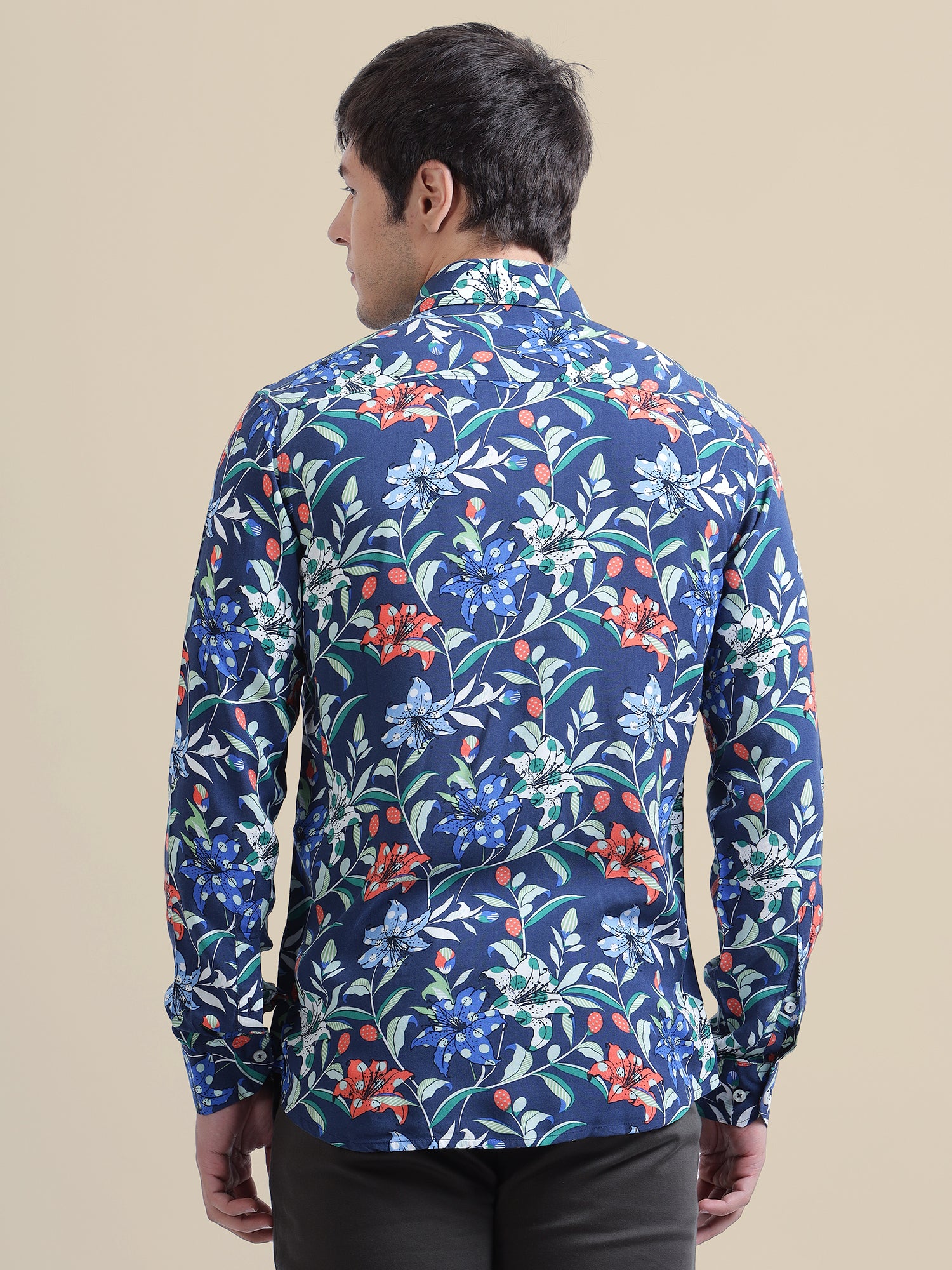 Amswan Men'S Premium Rayon Shirt With Print