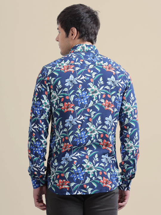 Amswan Men'S Premium Rayon Shirt With Print