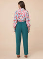 Banana Crepe Teal C Pant