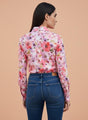 Premium American Crepe Digital Print Puff Sleeve Shirt