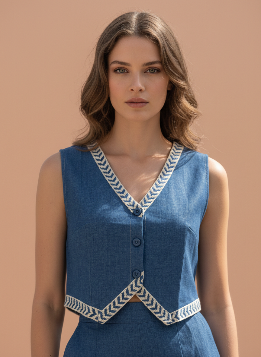 Elegant Blue Co-Ord Set for Women