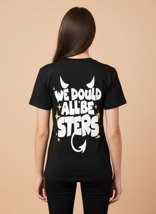 Women's Black Oversized T-Shirt