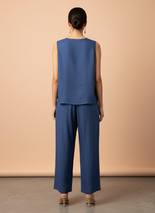 Elegant Blue Co-Ord Set for Women – Chic & Contemporary