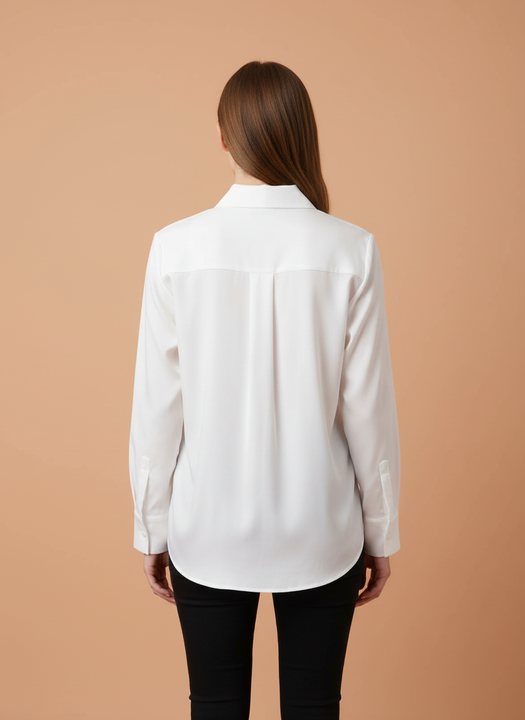 Elegant  Floral Embroidered Shirt for Women