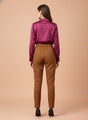 Banana Crepe Sepia C Pant