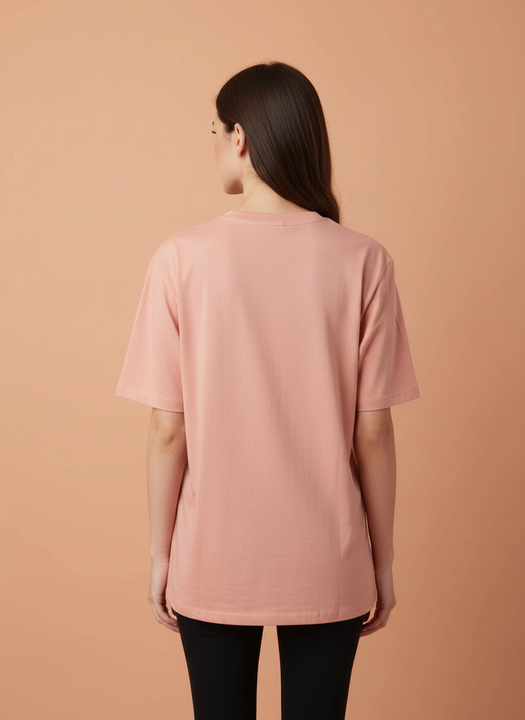 Women's Pink Oversized T-Shirt