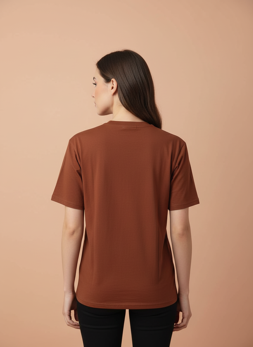 Women's Brown Oversized T-Shirt