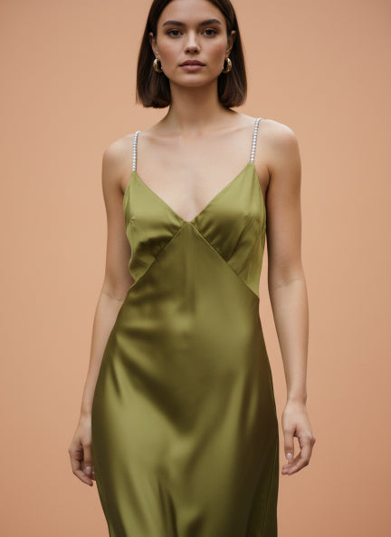 Elegant Satin Slip Dress for Women Premium Party & Evening Wear