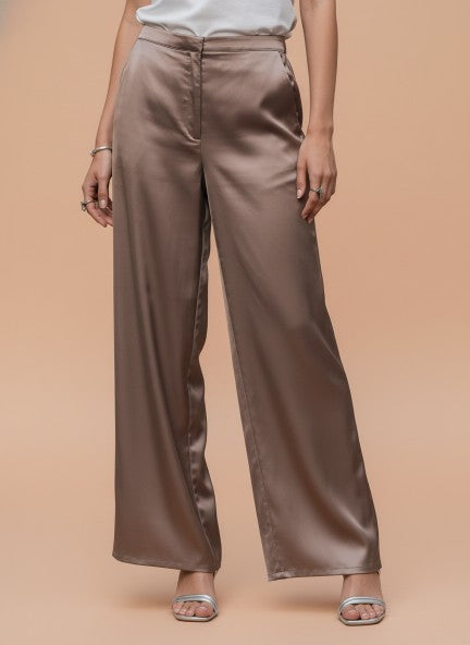 European Satin Loose Fit Trouser