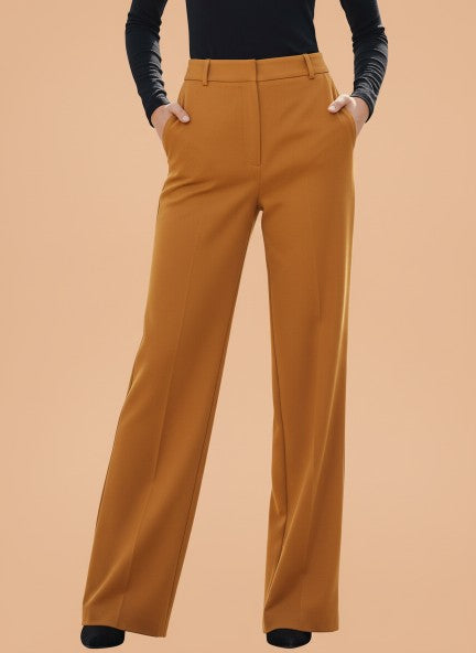 Luxury Banana Crepe Sepia K Pant