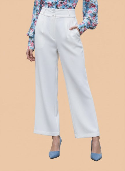 Banana Crepe Off White K Pant
