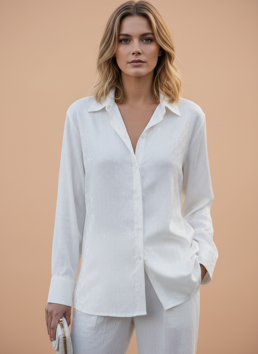 Women’s Elegant White Co-Ord Set